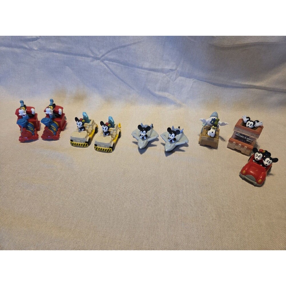 Disney McDonald's Ride-themed Cars/Toys 9 cars, 6 different ones